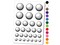 Golf Ball Sports Temporary Tattoo Water Resistant Fake Body Art Set Collection